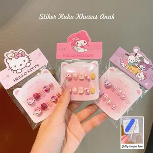 Senyum H1156 Nail Art Akrilik Tempel Gel Set 10 Pcs Kuku Palsu 3D Karakter Timbul Kecantikan M Cepat protest Ring Oven