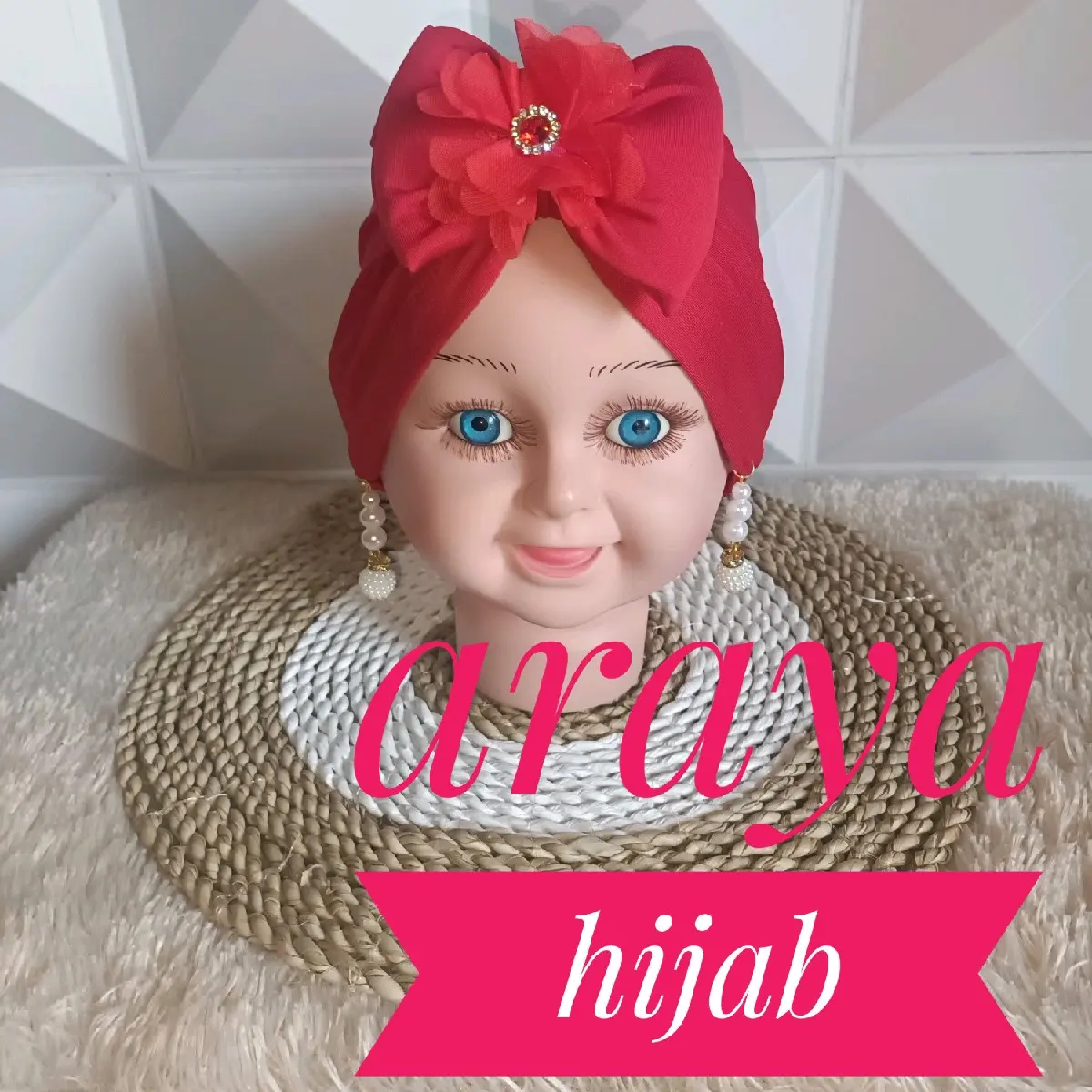 Turban Frill Diamond untuk Bayi Perempuan 0-3 Tahun - Headband