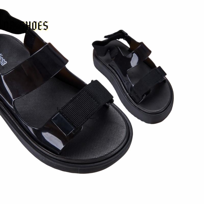 Product Introduction of Melissa Official Store Women Shoes Platform Sandals Magic Buckle Women Heightening Shoes Beach Sandals Quality True Love 7
