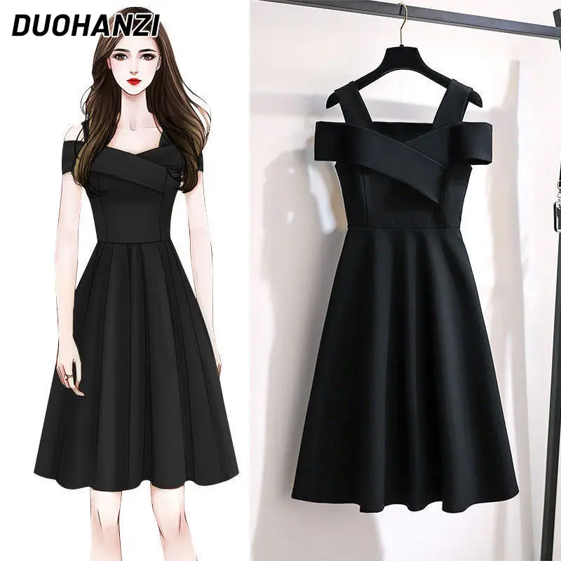 DUOHANZI 2022 new large size women's fashion temperament dress women's slim skirt women's summer