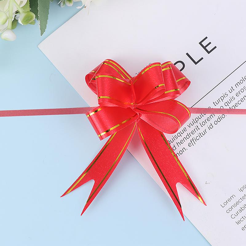 Product Introduction of 20 Pcs Ribbon Pull Bows Gift Knot Ribbon Wedding Gift Decoration Gift Wrapping Bows Packing Car Decor 34