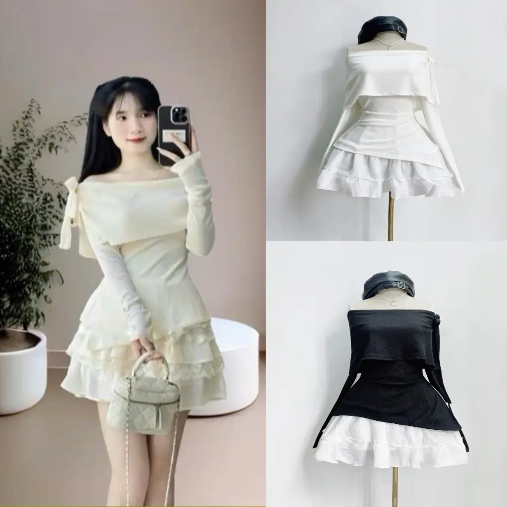 Áo thun trễ vái bigsize nữ chất liệu vải thun tăm co giãn from trễ vai thời trang dễ phối đồ xinh 50-95kg G257