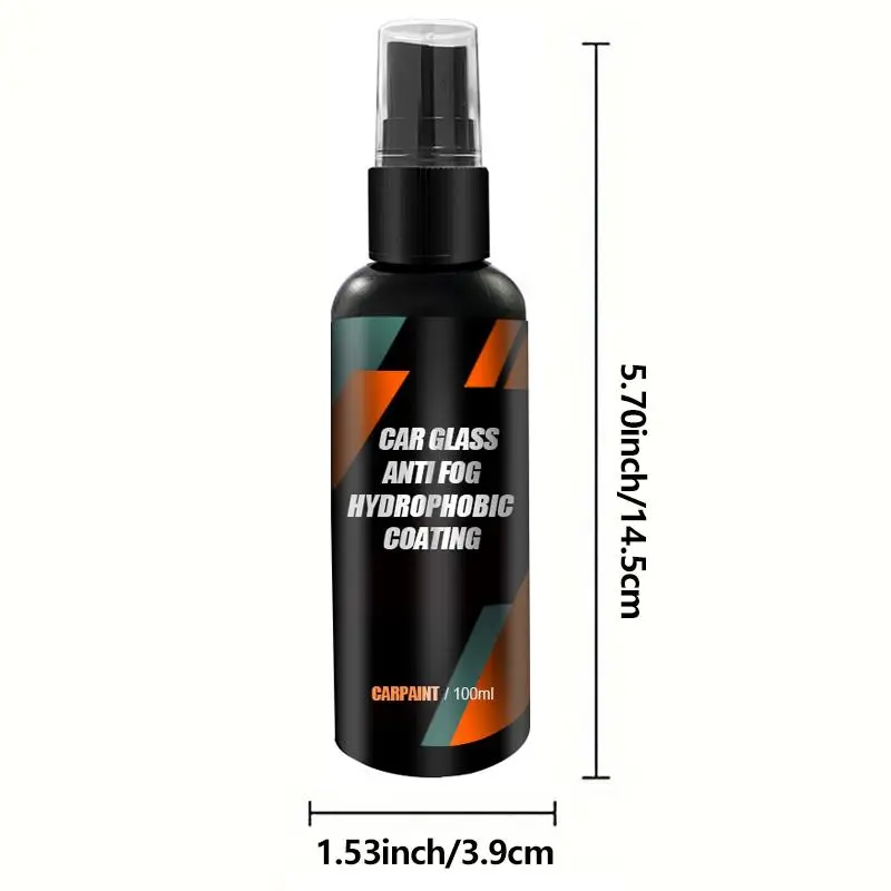 200ml Car Water Repellent Spray (2 Counts), Anti-rain Coating Spray For Car Glass, Hydrophobic Cars Liquid Windshield Spray 1