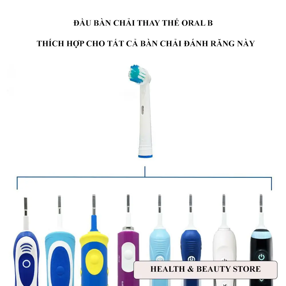 Đầu Bàn Chải Đánh Răng Điện Oral-B Thay Thế Phù Hợp Tất Cả Các Loại Bàn Chải Oral-B