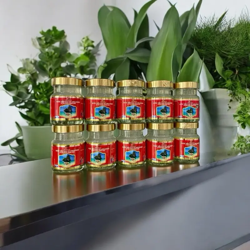 10 Hộp Yến sào Đường phèn truyền thống Standafood 70ml yensao chưng sẵn 39%