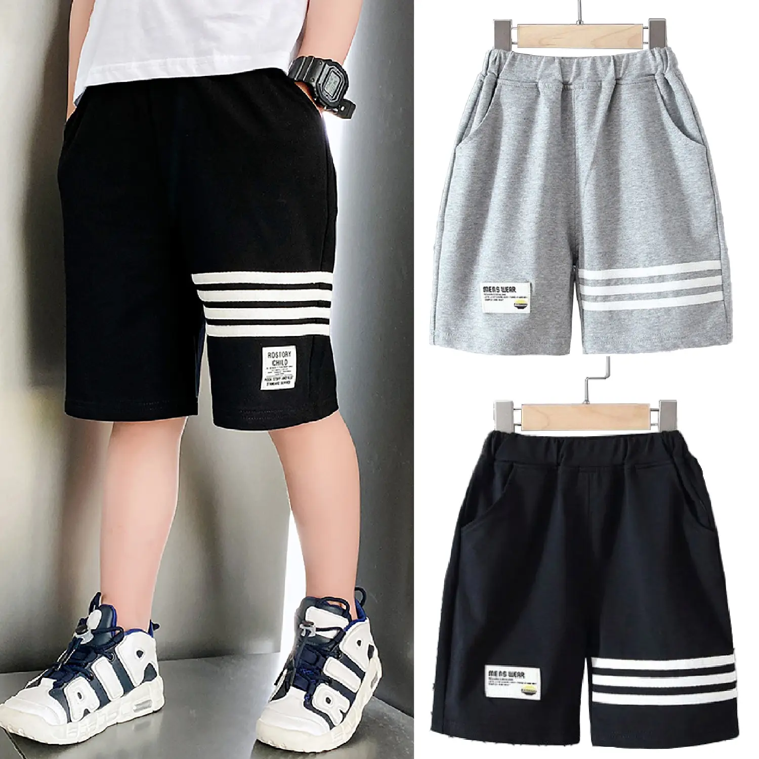 Quần short bé trai 13-45kg. Quần đùi short cho bé trai 4-14 tuổi, chất cotton dày dặn