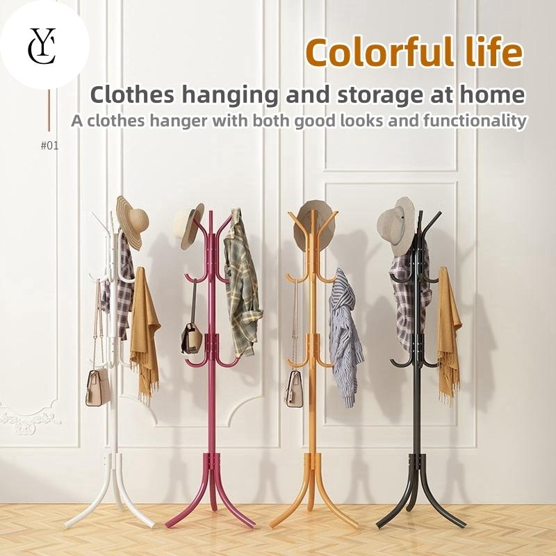 Iron Hanging Bag Rack - Simple Coat Rack for Bedroom, Office - TikTok Shop