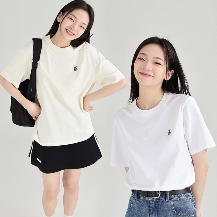 Áo phông Dessuu cổ tròn basic form tay ngắn 6 màu sắc Top Áo Thun Cotton