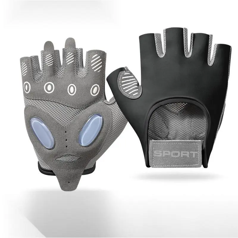 Breathable Fitness Fingerless Gloves, Non-slip Shock Absorption Half Finger Gloves, Sports Gloves for Yoga & Training, Sports & Outdoor Accessories 1