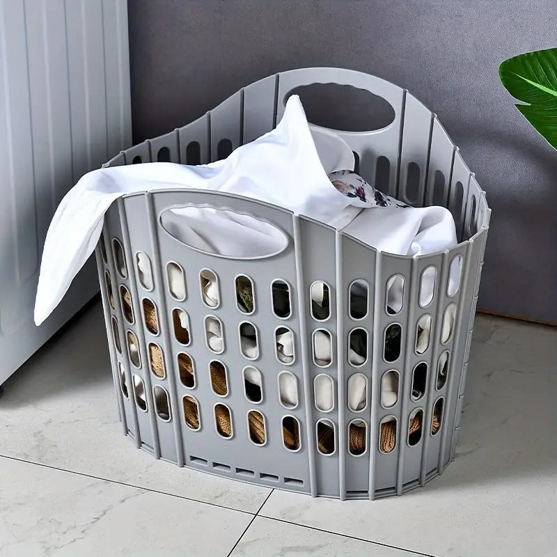 Product Introduction of Foldable Laundry Basket, Portable Clothes Storage Basket, Durable Clothes Storage Basket for Home Bathroom, Organiser 3