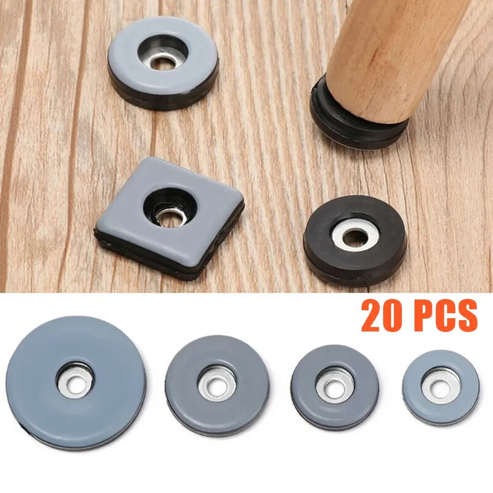 20 Miếng Lót Chân Ghế Bàn Giường Sofa PTFE - Chống Trượt, Chống Xước Sàn, Di Chuyển Đồ Nội Thất Dễ Dàng - Tặng Kèm Ốc Vít Lắp Đặt