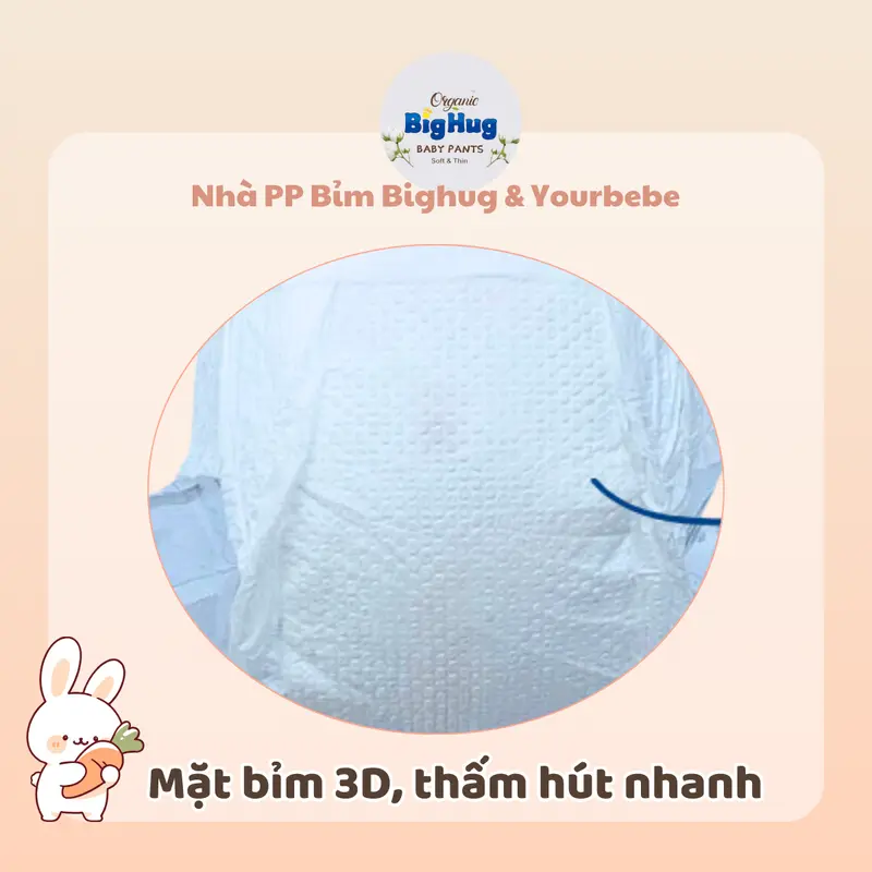[ Live- HH 10% ] Bao bì YourBebe : Combo 100 bim quần form suông, Có miếng dán sau. Thấm hút từ 500ml Đến 800ml. Bỉm mềm mỏng 2mm 3