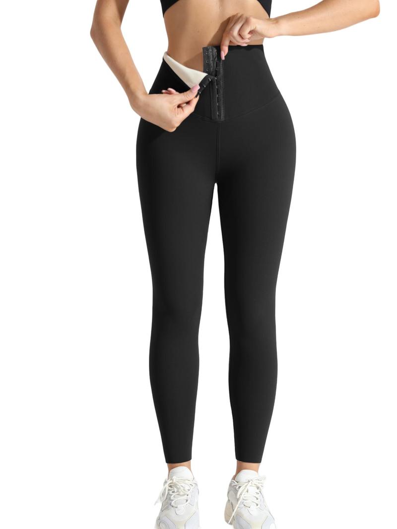 Product Introduction of Women's Solid Thermal Lined High Waist Sports Leggings, Sporty Casual Comfy Warm Skinny Pants for Yoga Gym Workout Running, Ladies Sportswear for Fall & Winter 6