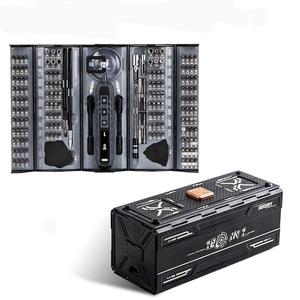 181 in 1 電動ドライバーセット、USB充電式、3段階トルク設定付きプロ用修理キット（スマホ/ノートパソコン/カメラ/時計対応）