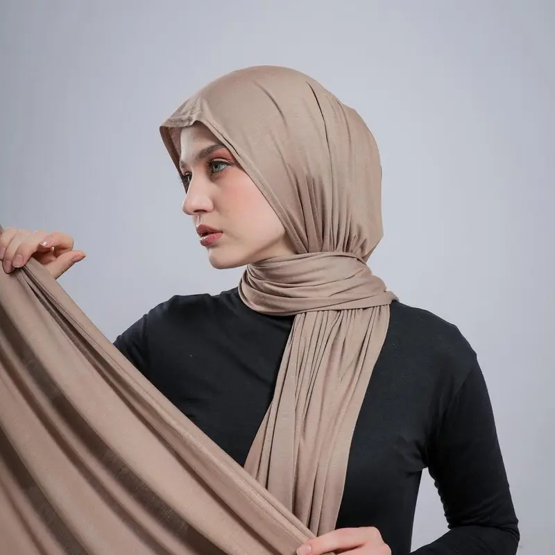 PASHMINA KAOS RAYON PREMIUM SIZE 180X75 STYLE KOREA HIJAB KEKINIAN