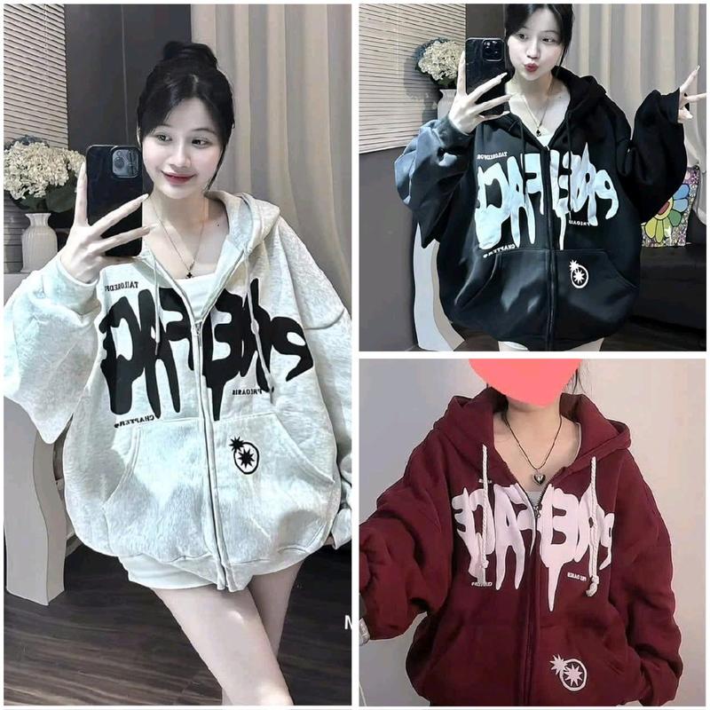 Áo khoác hodei nam nữ chất nỉ cotton dày ấm.in sao. Hoodie Top