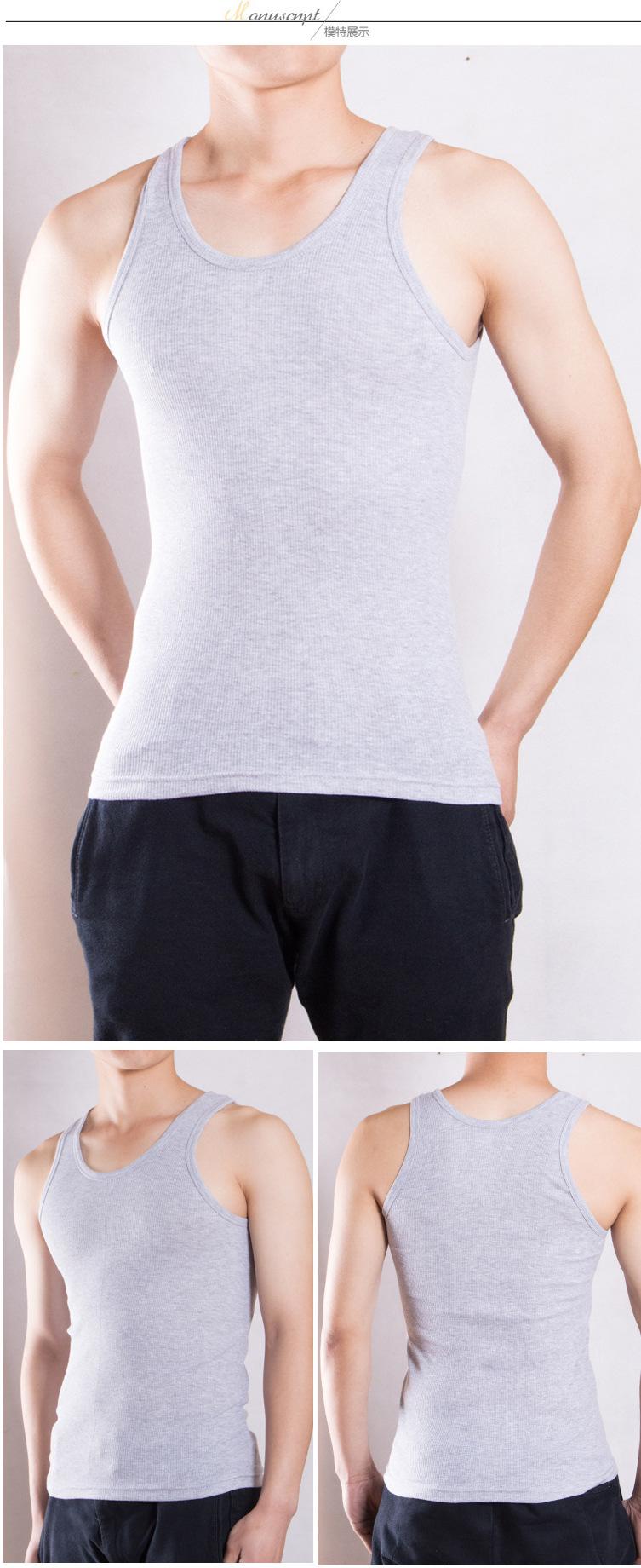 Product Introduction of Áo Vest Nam, Chất Liệu Polyester, Thích Hợp Cho Thể Thao Và Trẻ Trung, Có Thể Mặc Bên Trong Áo Ba Lỗ, Dệt Kim, Gân, Màu Trắng, Được Xuất Khẩu, Quốc Tế Thương 8