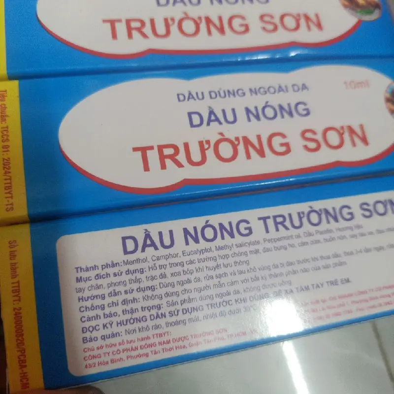 Combo 4 chai Dầu nóng trường sơn chai 10ml Dưỡng Body Massage Dưỡng Da Body 3