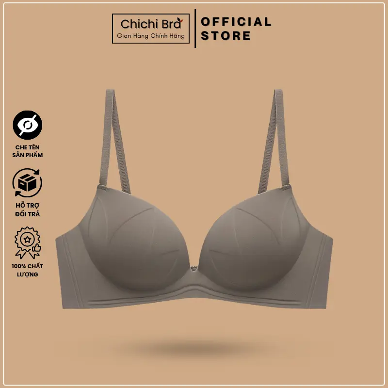 Áo Ngực Su Không Gọng Mút Sốp Bàn Tay 3Cm Siêu Nâng Ngực Không Lộ Viền CHICHI HOUSES BASIC 698 - Áo Ngực Nữ áo  bra noiy  big 2