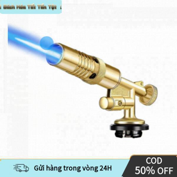 【48h】Khò Gas Mini Ống Dài Lõi Đồng – Đầu Khò Tự Đánh Lửa, Cho Lửa Xanh Cực Mạnh