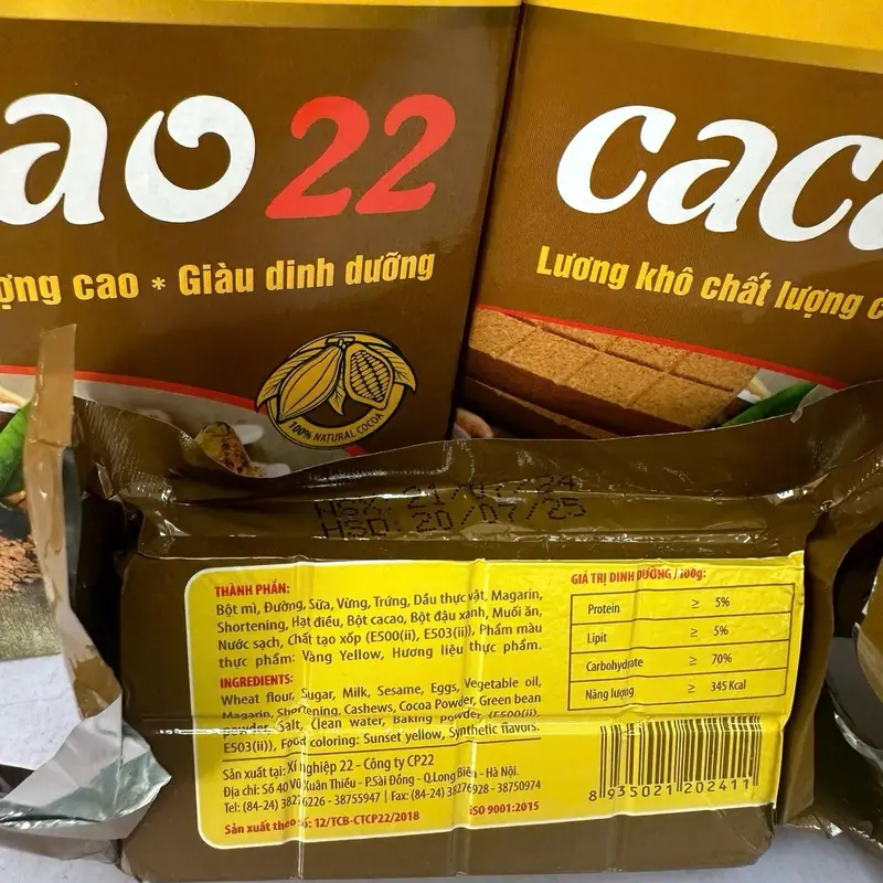 Lương khô Cacao Dinh Dưỡng Hộp 700gram Food Socola Snack Ăn Vặt 4