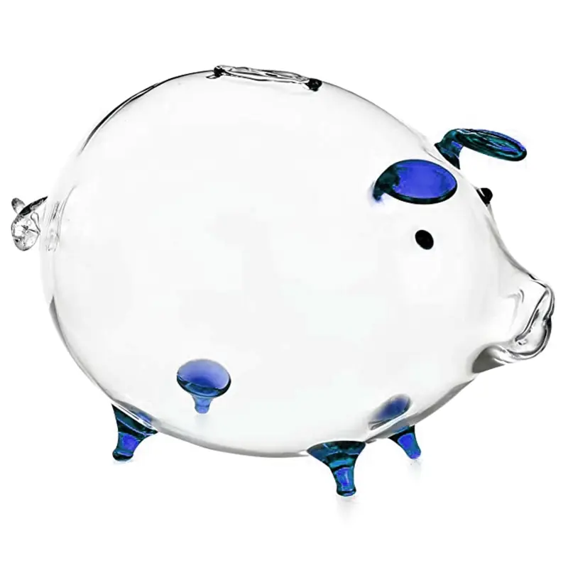 Heo Đất Heo Đất, Hộp Đựng Tiền, Tiết Kiệm Tiền Xu, Dễ Thương, Thủy Tinh Trong Suốt, Quà Lưu Niệm Sinh