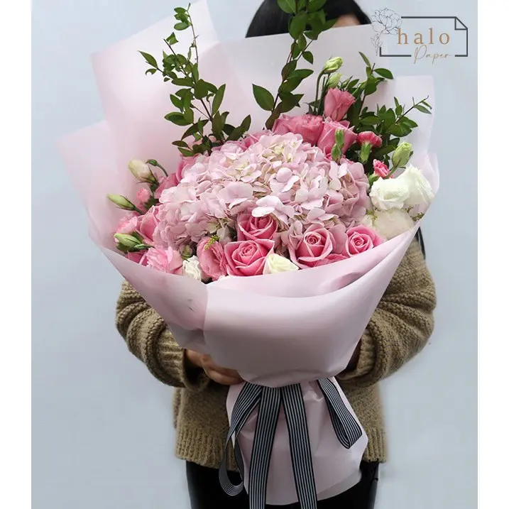 FLOWER WRAPPING PAPER OPP WATERPROOF FULL COLOR TRANSPARENT(FREE CORONG PACKING) (ECER) 2