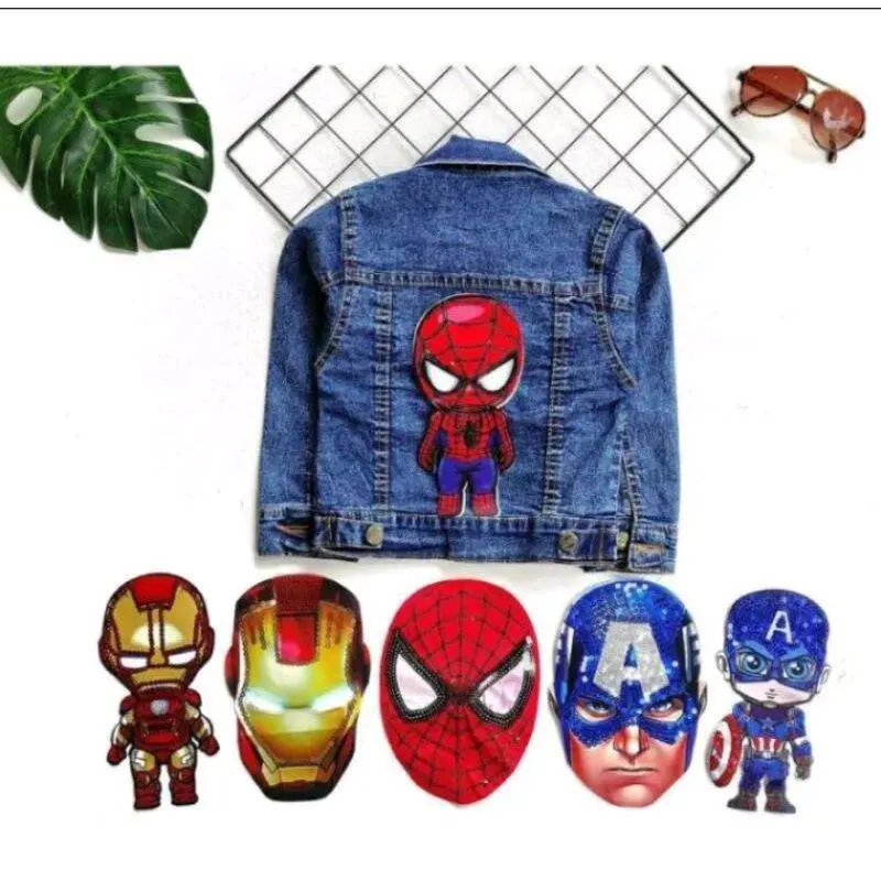 JAKET JEANS KARAKTER BISA NYALA ANAK LAKI-LAKI UMUR 1-10TAHUN bunda denim Perempuan