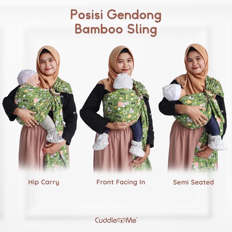 Product Introduction of [COD Bonus Hadiah] Gendongan Bayi Ringsling Cuddleme Bamboo Gendongan Bayi Newborn 1