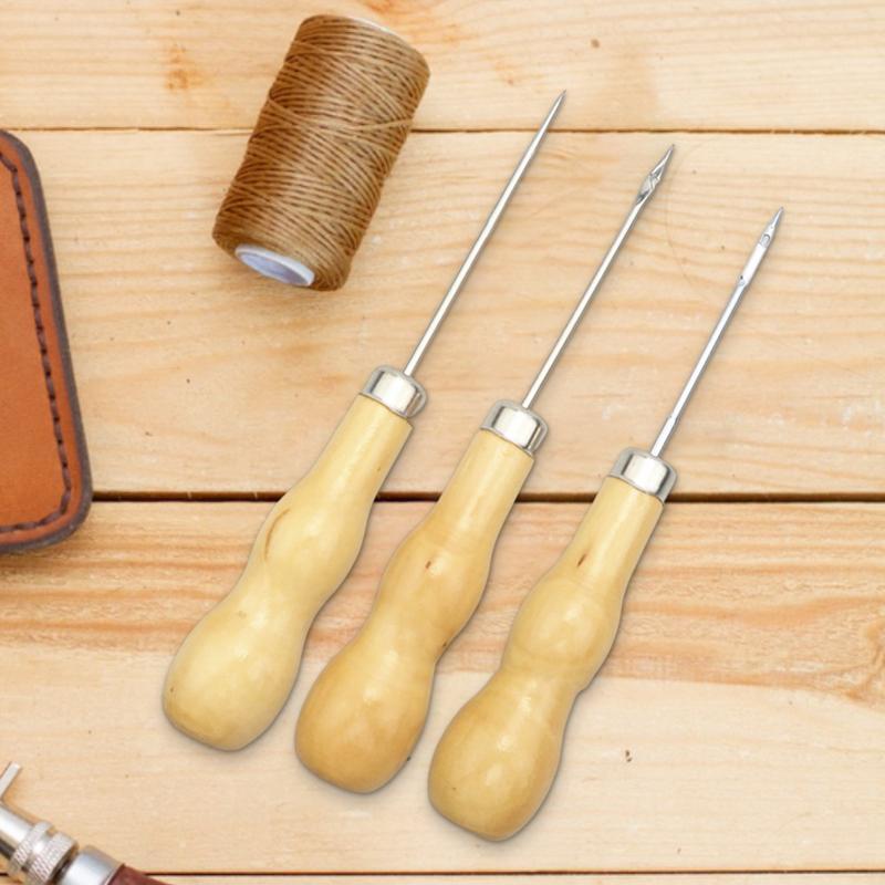 1-set-punching-cone-sharp-tip-wood-handle-comfortable-grip-rust-proof