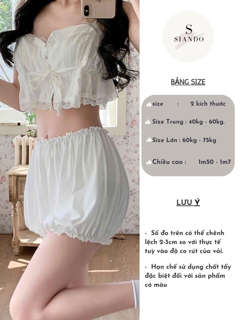 Product Introduction of Quần mặc trong váy kiểu bí ngô quần lót bảo hộ Nữ chất lụa mềm mịn cao cấp hàng Quảng Châu SIANDO QL10 0