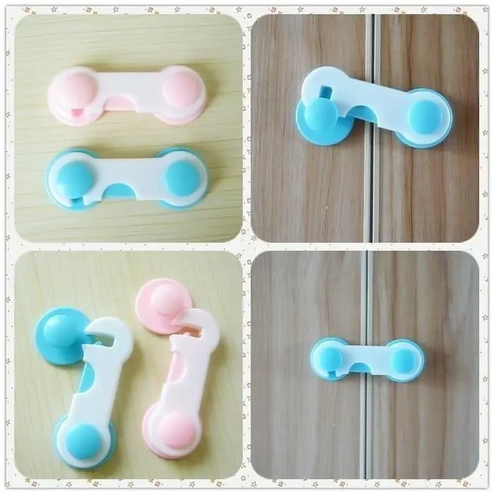 AS4 Wiih PROMO [ Pendek ] Pengaman Laci Kulkas Smile Baby Safety Lock Band Pengunci Gratis ongkir 2