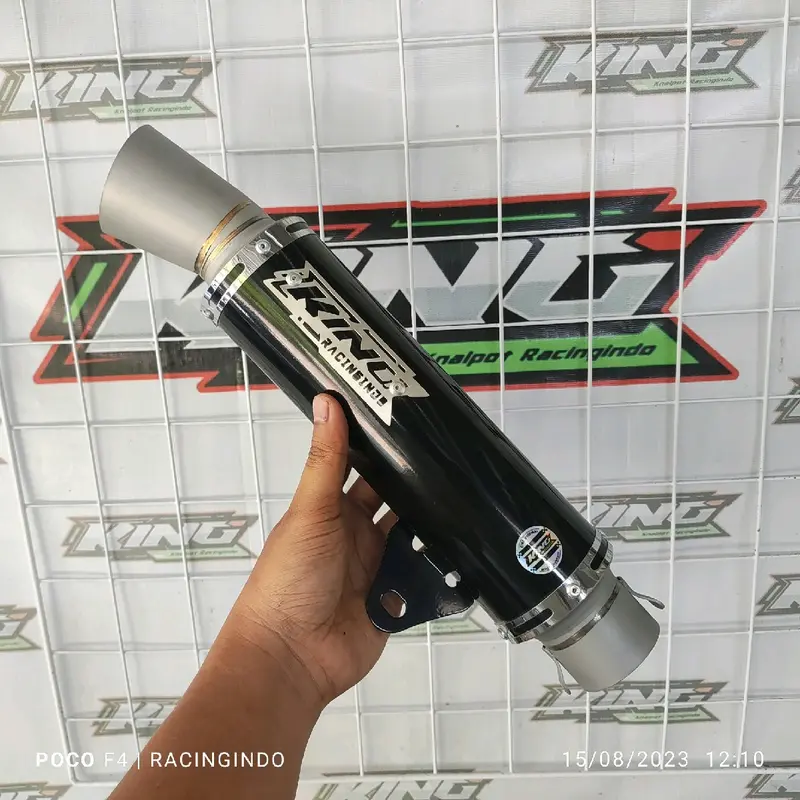 knalpot samlong king original hitam powder coating gratis laser nama Motorcycle 5
