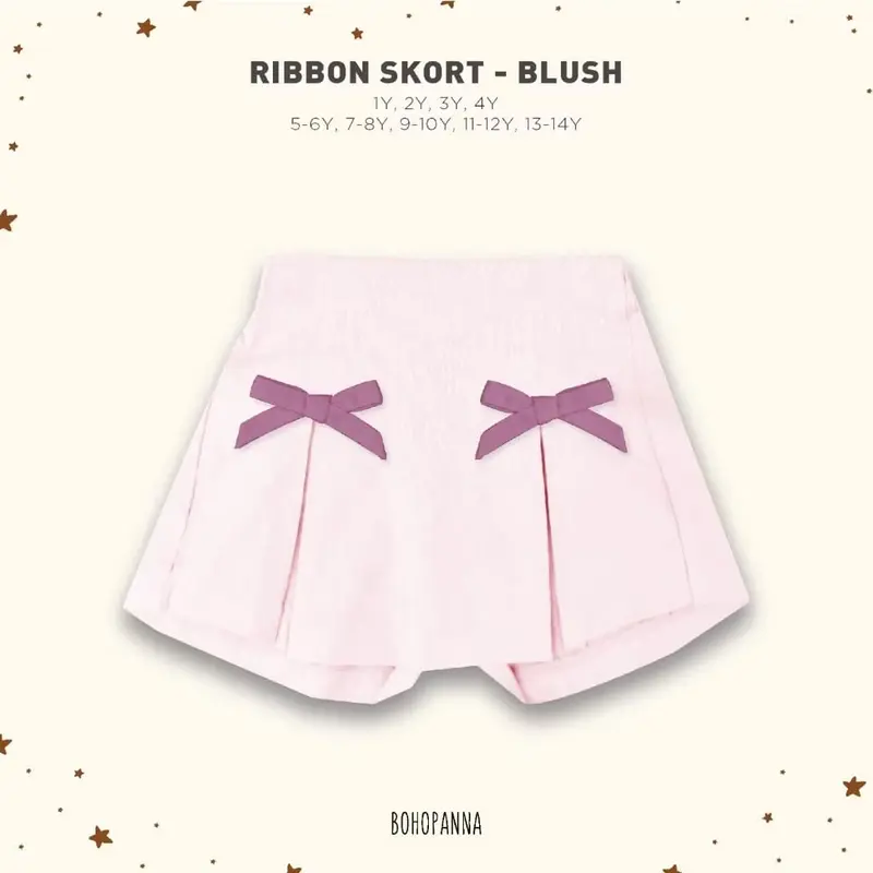 LITTLE BARI - Bohopanna - Ribbon Skort - Rok Anak Perempuan 4