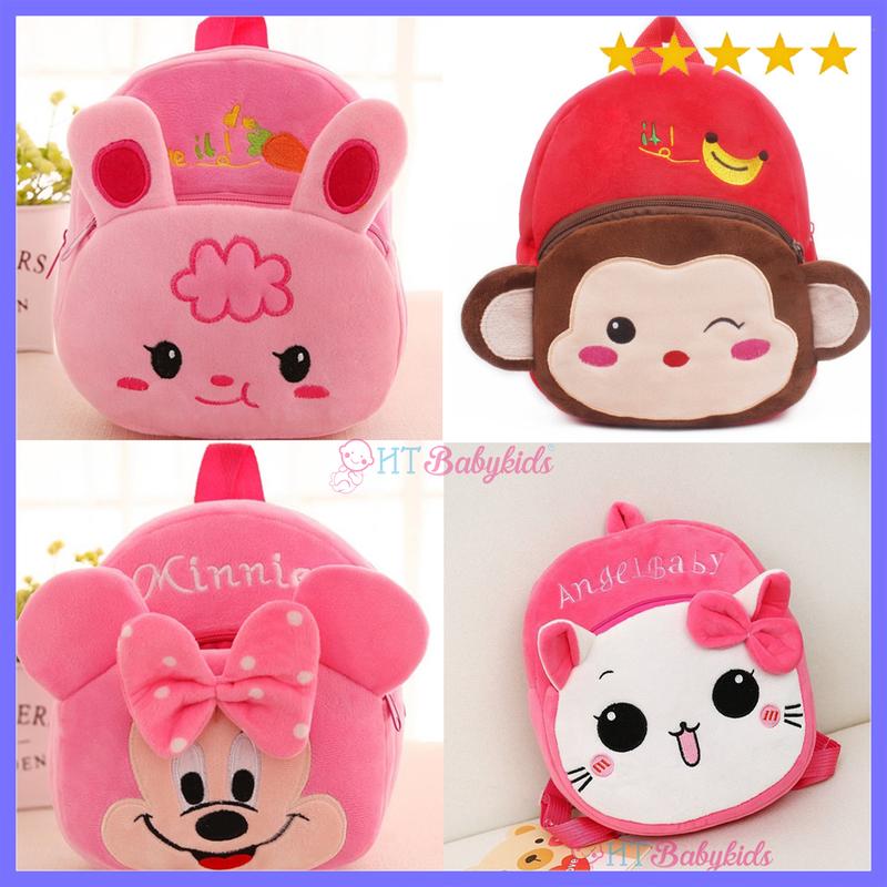 Balo Hoạt Hình Cho Bé Trai Bé Gái Mầm Non, Ba Lô Trẻ Em Mẫu Giáo Động Vật Đi Học Cho Bé