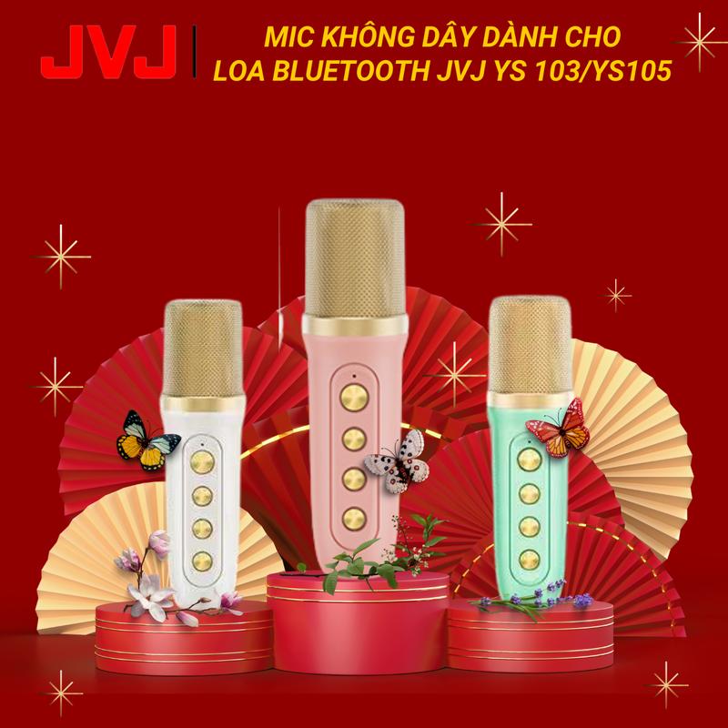 Mic Không Dây Dành Cho Loa Karaoke JVJ YS 103 - YS 105, Hỗ Trợ Điều Chỉnh Các Chế Độ Đổi Giọng, Sạc Điện 5V Có 5 Màu Hồng/ Xanh /Đen/ Trắng/ Vàng, Mic mini