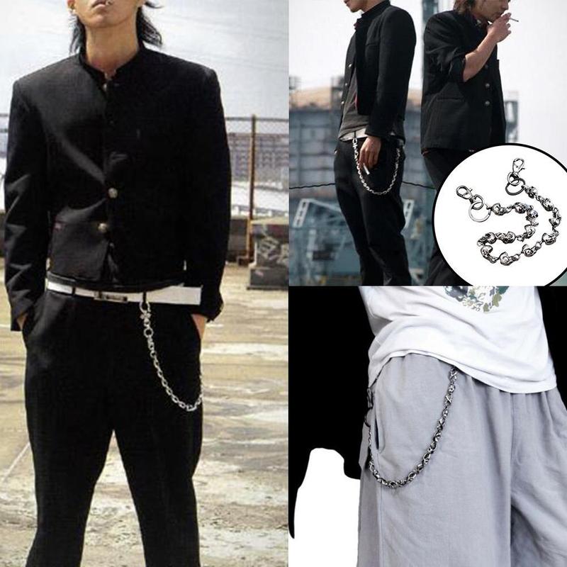 Product Introduction of 59cm Metal Pants Chain Big Ghost Head Dark Hip-hop Personality Trend Waist Chain Versatile For Men And Women 20