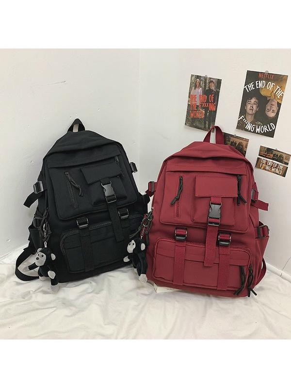 Balo Học Sinh Đi Học Nam Nữ - Đựng Vừa Sách Vở Laptop - Chất PVC Đeo Vai( PP 11) damini balo hoc Bag Kem