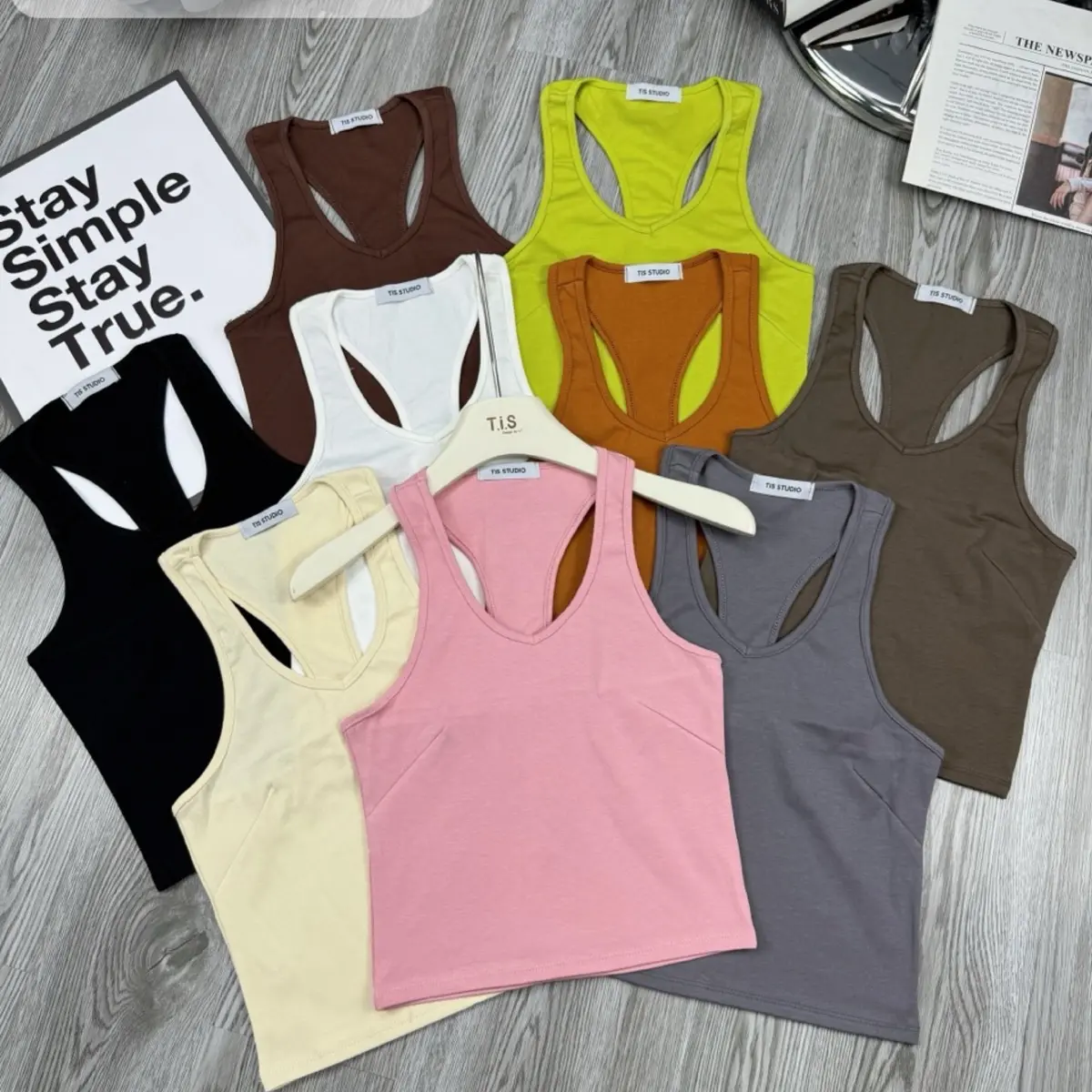 (B3) Áo ba lỗ zip cotton xịn may kỹ hàng form hot girl [form ngắn] Nữ