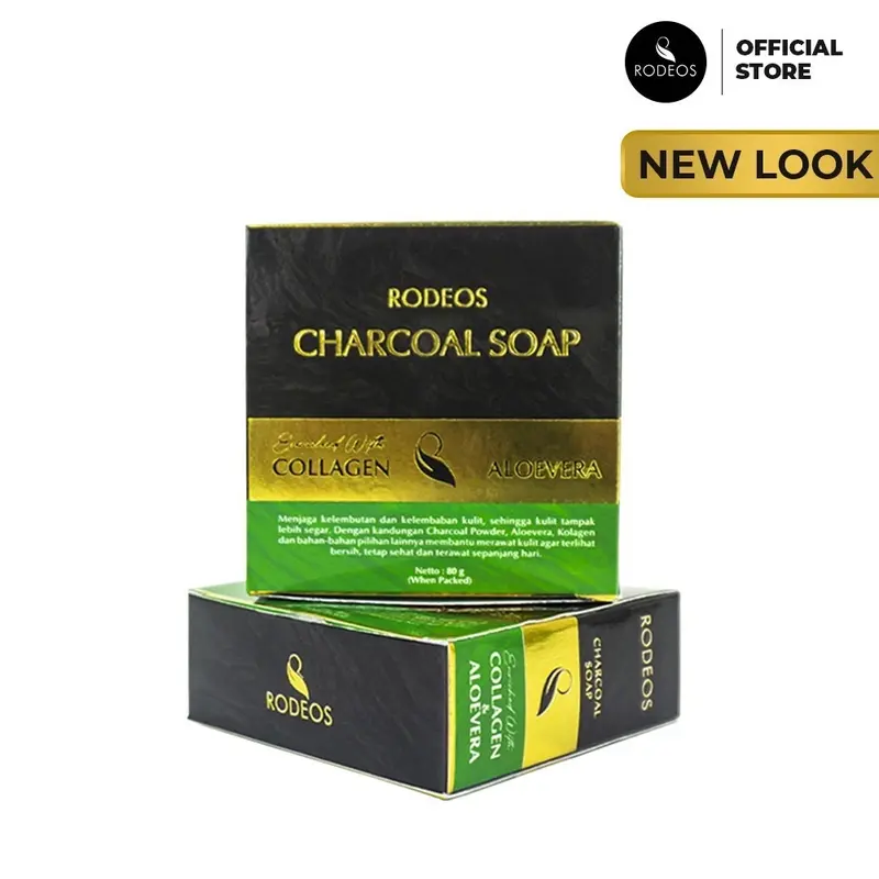 Rodeos Charcoal Soap 80gr - Sabun Pembersih Wajah Pria Original 2