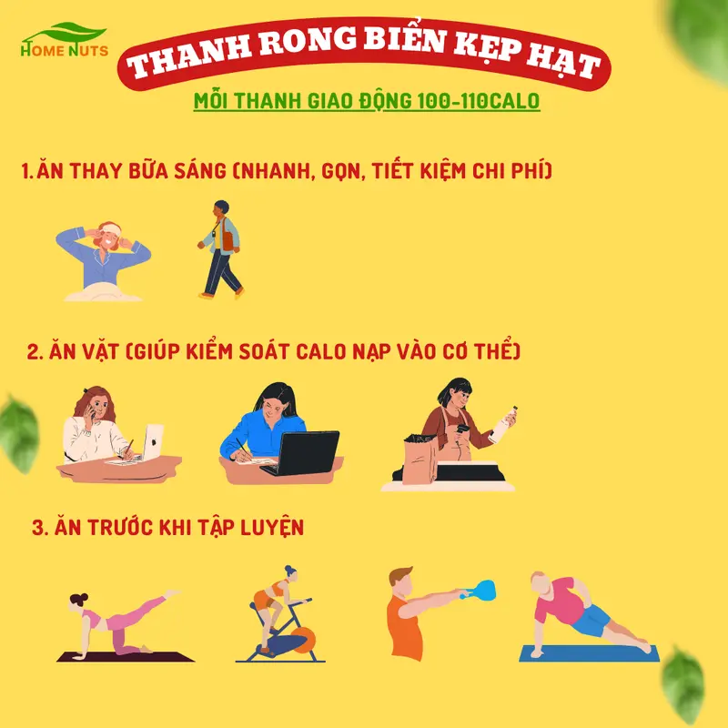 [Flash sale] Rong biển kẹp hạt dinh dưỡng gồm hạt điều, hạnh nhân lát, bí xanh, gạo lứt không chiên qua dầu, không chất bảo quản vị mằn mặn nhẹ Snack Food Ăn Vặt Thức Ăn Lá Rong Biển Home Nuts 5