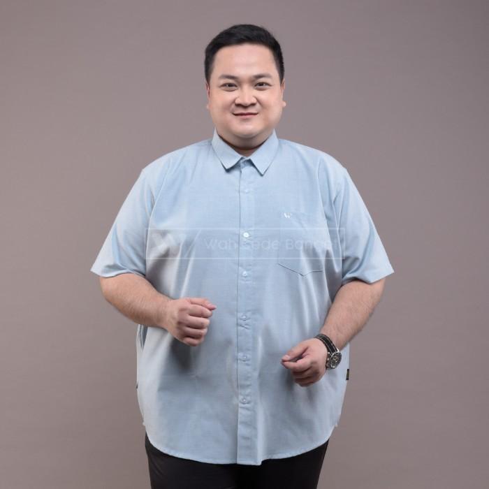 Kemeja Pria Basic Jumbo Big Size Ukuran Besar XXL XXXL WGB Pendek 7