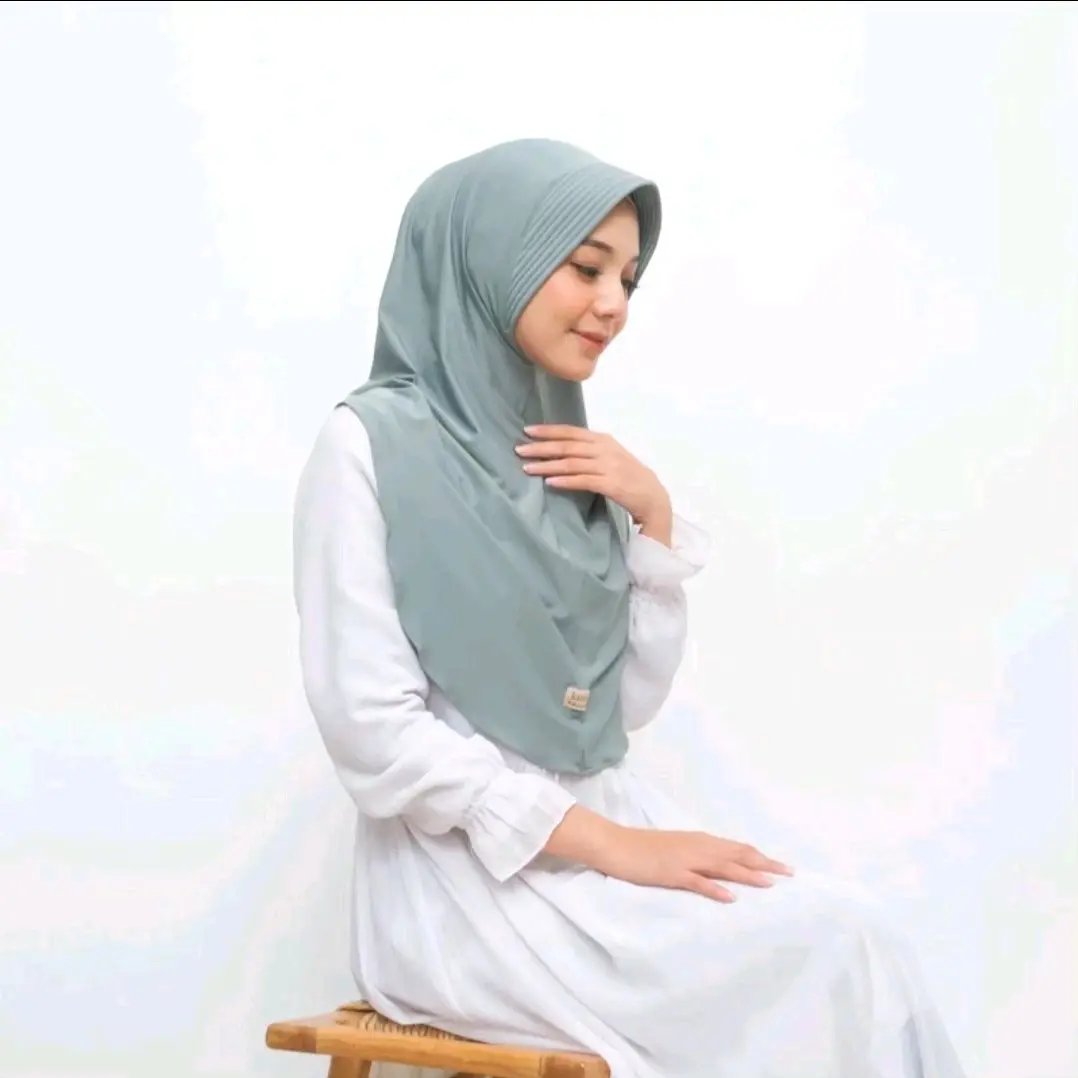 Jilbab Kanaya Instan ukuran L Bahan Jersey Premium Muslim