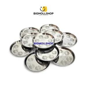 1 Lusin (12 Pcs) Tatakan Gelas Stainless Steel, Lepek Gelas Stainless Steel Bukan Plastik