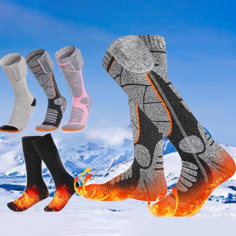 Product Introduction of Heating Socks Winter Warm Electric Heating Socks Long Socks Men And Women Outdoor Ski Warm Foot Socks 16