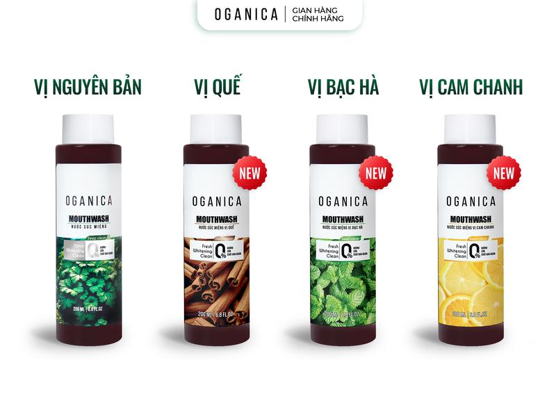 Nước Súc Miệng OGANICA Khử Mùi Hôi Miệng 200ml Dành Cho Nam & Nữ