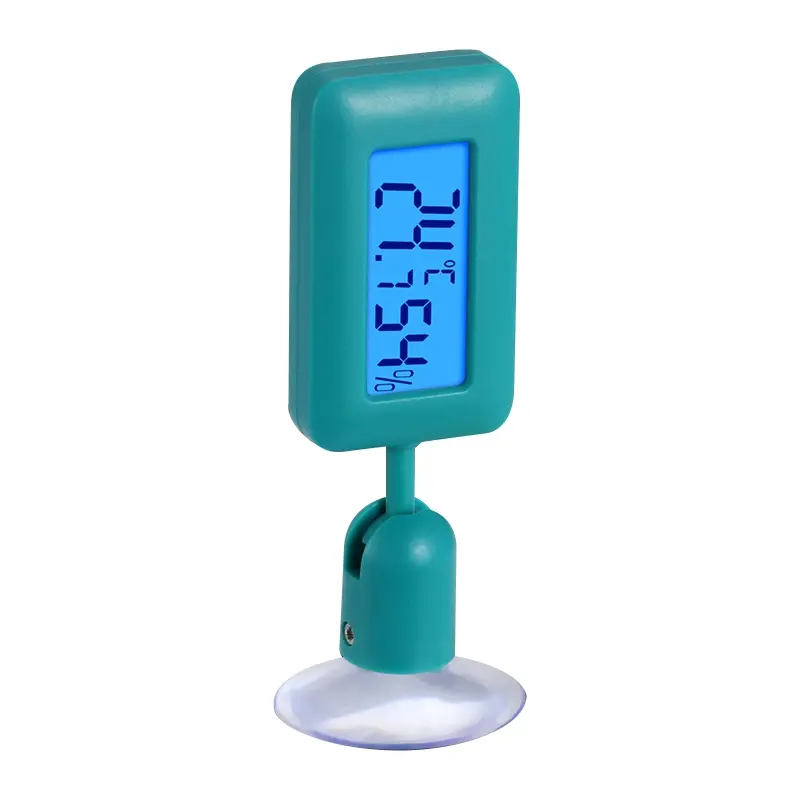 Reptile Digital Thermometer Hygrometer with Suction Cup for Pet Feeding Box
