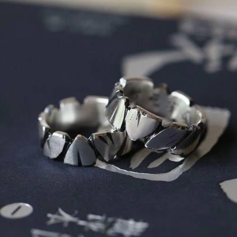 Nhẫn Nhiệt Độ Đá, Dành Cho Nam Và Nữ, Cá Tính Độc Đáo Ins, Nhẫn Ngón Trỏ Thời Trang, Phong Cách Cổ Điển Hàn Quốc, Nhẫn Mở Nam 3