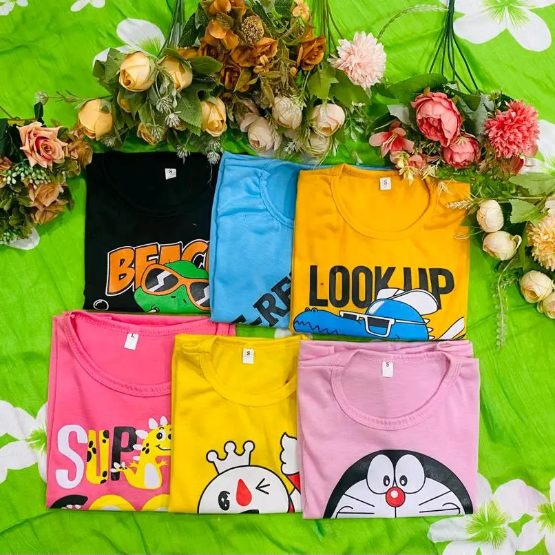 Kaos atasan anak-anak cewek cowok paket hemat 6 pcs