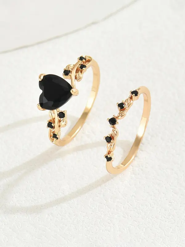 Heart Design Ring, Fashion Accessories for Women & Men, Casual Jewelry for Party, Daily Clothing Decor, Trendy All-match & Exquisite Jewelry for Birthday Gift 7